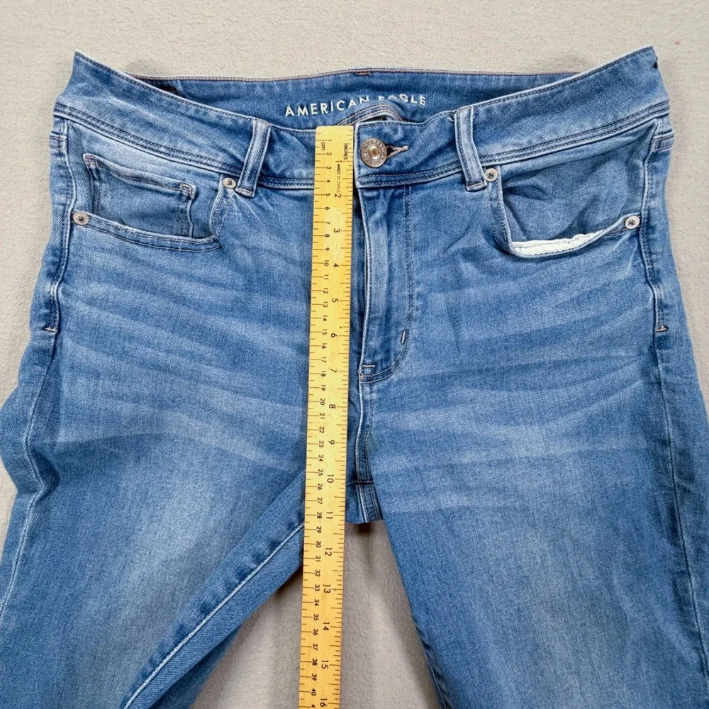 American Eagle Womens Kick Boot Regular Blue Ne(x)t Level Stretch Jeans 14
